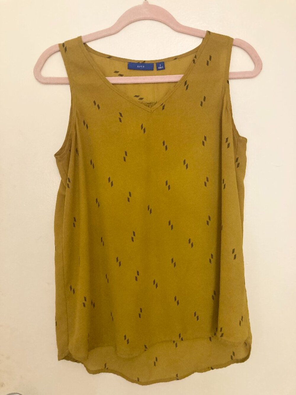 Yellow Sleeveless Blouse